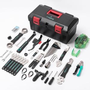 Bike Tool Kit with Storage Case - 35 PCS Bicycle Repair Tool Set Portable - Bike Maintenance Tools for Road Bikes and Mountain Bikes, Medium