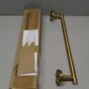 Brushed Gold Towel Bar 18 Inch – Modern Bathroom Towel Rack with Wall Mount – Single Layer Rustproof Stainless Steel Towel Holder Rod – Luxury Gold Finish for Shower, Bathroom, Kitchen
