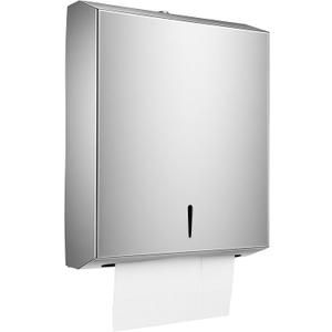 Paper Towel Dispenser Wall Mount Stainless Steel Commercial Paper Towel Holder with Lock Toilet Paper Napkin Holder C Fold Multifold Trifold Paper Towel Dispenser Tissue Holder for Bathroom Public