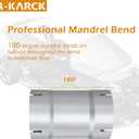 A-KARCK 5" Inch Straight DIY Custom Mandrel Exhaust Pipe Tube Pipe,Industrial Pipes,Universal Fit,8 Inch Length,5" OD Mandrel Straight Pipe