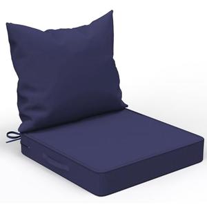 COZEER Patio Chair Cushions 24x24 Inch, Waterproof Fade Resistant Outdoor Cushions for Patio Furniture, Edge Binding Design with Handle, Adjustable Straps & Hook and Loop Fastener