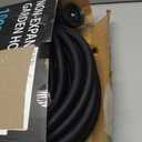 Garden Hose 100FT Non-Expanding, Lightweight Hose With 10-Function Nozzle, Leak-Proof No-Knot, Easy to Carry, Wear-Resistant, Sturdy 3/4GHT Flexible Water Hose for Outdoor (Black with Nozzle)