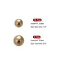 uxcell 5/8-inch, 1/2-inch Precision Solid Brass Bearing Balls 15pcs