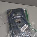 24 Pack Black Taper Candles, 7-8 Hours Burn Time, Unscented, Smokeless and Dripless, 0.75 x 10 Inch Dinner Candle Set for Halloween, Household, Wedding, Party and Home Dcor Candlesticks