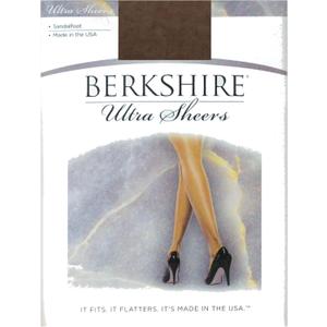 Berkshire 4408 Women's Ultra Sheer Non Control Top Pantyhose 15 Denier Tights for Women's with Sandalfoot Toe