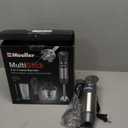 Mueller Multistick 5-in-1 Immersion Blender Handheld, 12 Speed Hand Mixer - Turbo Boost, Heaviest Duty Copper Motor, Titanium Blades Hand Blender, Milk Frother Wand, Whisk, Beaker, Chopper, Grey (Gray)