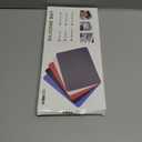 Silicone Mat for Kitchen Counter, Silicone Mat Trimable To Size, Black, 15.7X11.8inch, 2Pcs, BPA-Free Silicone Placemat, Heat-Resistant NonSlip Table Mat for Air Fryer, Countertop Protector Mat