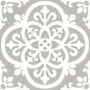 FloorPops FP2942 Medina Peel & Stick Floor Tiles, Grey (12"L x 12"W x 0.06"T, Gray)