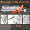 AMI PARTS 3387747 W11344457 Dryer Heating Element Replacement Part Fit for Whirl-pool Ken-more May-tag Dryers Replaces AP6008281 W11045584 WP3387747VP PS11741416