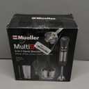 Mueller Multistick 5-in-1 Immersion Blender Handheld,12 Speed Hand Mixer-Turbo Boost,Heaviest Duty Copper Motor,Titanium reinforced Blades Hand Blender,Milk Frother Wand,Whisk,Beaker,Chopper,Grey