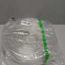 Clear Vinyl Tubing - 1/2" ID 5/8" OD, 50 Ft, 60PSI, Flexible Plastic, BPA Free, Reinforced, With 2 Screw Clamps