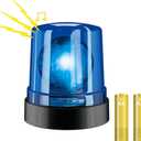 Blue Police Beacon Light Toy,Spinning Effects&Realistic Siren Sounds, Perfect for Pretend Police Play, for Kids Age 3+