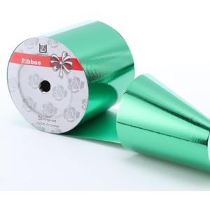 4inch x 50 Yards Shiny Green Waterproof Ribbon,Curling Ribbon for Gifts Package Wrapping,Crafting.