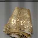 YOUR SMILE Pack of 2, New Luxury Series Gold Bling Decorative Glitzy Sequin & Comfy Satin Throw Pillow Cover Cushion Case for Wedding/Christmas,20"x20"