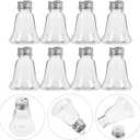 10pcs Christmas Drink Balls: 50ml Xmas Shot Glass Fillable Juice Bottles Clear Pendant Christmas Tree Ornament for Holiday Party Decoration 2.75X2.04X2.04in