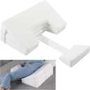MABOZOO Bedsore Pillow Positioning Wedge, 3 Adjustable Heights Bedsore Pressure Relief Pillow with High-Density Foam Removable Cover for Side Sleeping