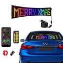 Christmas Car Decor, Car Christmas Lights, Programmable Scrolling LED Light Signs for Windshield, Rear Window and Side Window