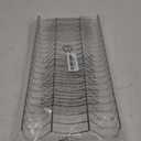 Simple Houseware Stainless Steel Plate Drying Rack with Drainboard, Chrome (1-Pack)
