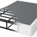 9 Inch High Profile Box Spring, Sturdy Metal Frame Mattress Foundation, Easy Assembly, Quiet & Noise-Free, Queen Size