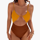 Blooming Jelly Womens One Piece Swimsuit Tummy Control Bathing Suit Sexy Flattering Cheeky High Cut Out Cute Ladies Swimwear, M