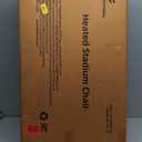 Sportneer Heated Stadium Seats for Bleachers: 3 Heated Modes 6 Reclining Positions Stadium Seats with Back Support for Sport Events Parks Concerts - 2.5'' Thick, 20.5''/24'' Wide Bleacher Chair