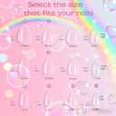 OPkssnails Extra Short Almond Kid Nail Tips,360Pcs Soft Gel Nail Tips Pre-Shaped Press On Nails For Kids,Clear Acrylic Half Matte Full Cover Fake Nail For Kids DIY Extension & Salon Use12 Sizes