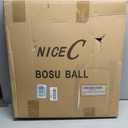 Nice C Balance Ball, Half Ball, Balance Ball, Exercise Workout Trainer, with Resistant Band, Strength Fitness Yoga with Bonus Foot Pump