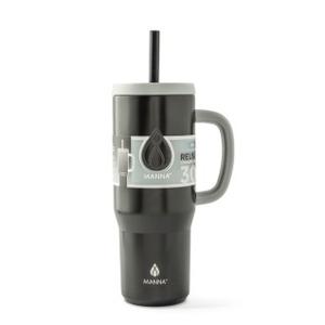 Manna Hydration Handled Tumbler - Black 20oz