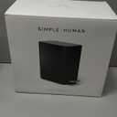 simplehuman 5L Slim Bathroom Trash Can with Soft Close Lid, Stainless Steel Waste Basket with Liner Pocket, 5 Liter / 1.3 Gallon, Matte Black