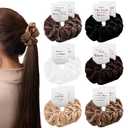 12 Pcs Christian Gift for Women Hair Scrunchies with Bible Verse Cards Church Gift Ponytail Scrunchies Velvet Elastics for Women Church Religious Christian