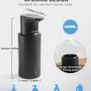 Automatic Liquid Soap Dispenser Touchless, 304 Stainless Steel Bottle Body &16.2oz/480ml Rechargeable, 3 Adjustable Liquid Levels, IPX7 Waterproof, for Kitchen Bathroom, Black