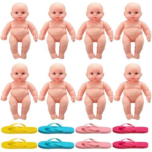 Tasdurian 16 Pcs Funny Baby Shower Chancla Game Activities Baby Shower Games How to Throw The Chancla at Their Bad Ass Doll Babies Showers Game Gender Reveal