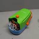 Bubble Machine Durable Automatic Bubble Blower, 18000+ Big Bubbles Per Minute Bubbles for Kids Toddlers Bubble Maker Operated by Plugin or Batteries Bubble Toys for Indoor Outdoor Birthday Party (Green Blue)