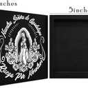 Our Lady of Guadalupe Wooden Signs Decor for Altar Living Room Bedroom Decoration Shelf, Religious Artwork for Farmhouse Decor, Gifts for Catholic Women Man -D07