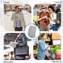 TOPBAG Passport Holder Family, Women Rfid Blocking Passport Wallet, Travel Document Organizer for Premium Wallets, Waterproof Passport Holders Bag for Women & Men Traveling, Credit Cards Case