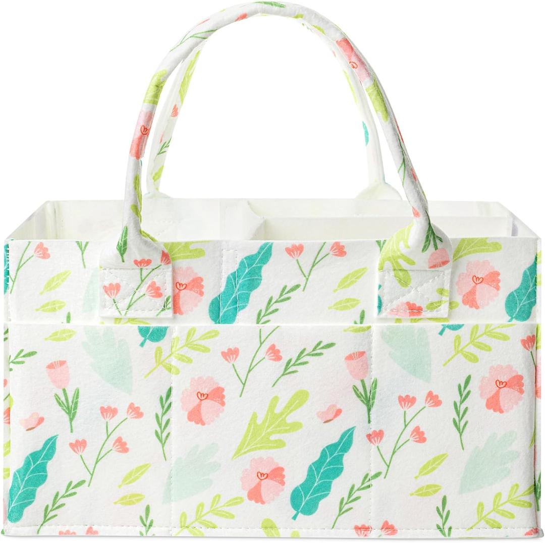 Mr. Pen- Baby Diaper Caddy Organizer, Blooming Palette, Diaper Organizer, Car Diaper Caddy (1 Pack, Regular)