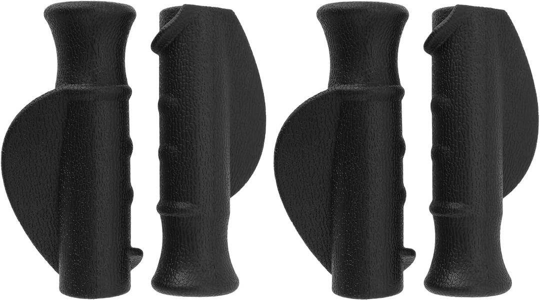 Create idea 2 Pairs 22mm Rollators Handles Right and Left Handle Covers PVC Ergonomically Handles Rollators Replacement Parts Accessories Black