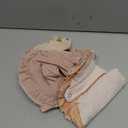 6 Pack Muslin Baby Bibs for Baby Girls, Muslin Bibs Drool Bandana Bibs (Sweet Pink)