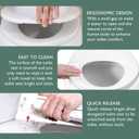Toilet Seat Elongated, Slow Close Hinges, Four Non-Slip Bumpers, Easy to Install and Clean, Durable Plastic, White Two Sets of Mounting Parts Included