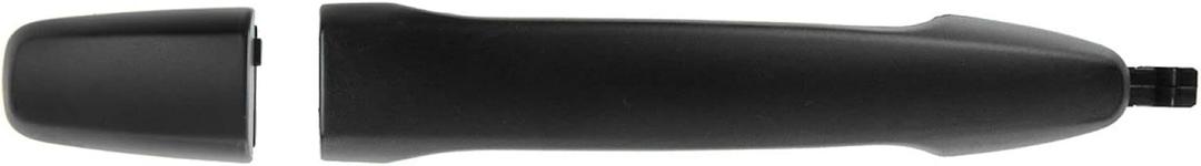 TRQ Front Passenger Side Exterior Door Handle Black Smooth Paint to Match Compatible with 07-19 Mitsubishi Outlander Without Smart Entry System 11-19 Outlander Sport 08-17 Lancer