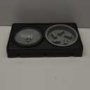 LALOBLUE Elevated Dog Bowls, Raised Dog Bowl with 2 Stainless Steel Dog Food Bowls, Dog Bowls Stand Adjusts to 5 Heights 2.95", 8.46", 9.65", 10.82", 12.01" for Small Medium Large Dogs Cats Pets,Black