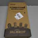 TOYMYTOY Halloween Foam Graveyard Decorations - Outside Tombstones & Yard Signs (4 Pack), RIP Gravestone & Haunted House Decorations