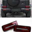 LED Taillights Brake Light-Smoked Corner Turn Signal Lamps(Left + Right) Compatible with Mercedes Benz G-Wagon W464 G500 G550 G55 G63 G65 AMG 2019-2025 Rear Blinker Reverse Driving Lamps