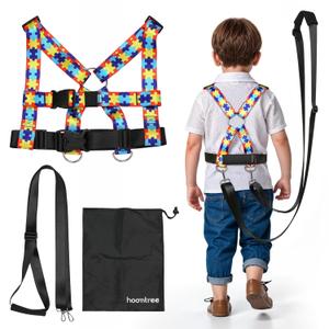Safety Harness Leash for Special Needs Child Aged 6-12 Years Fully Ajustable, Sturdy Walking Harness for Older Children with Grab Handle, Keeping Active ADHD/ASD Autism Kids Safe in Public