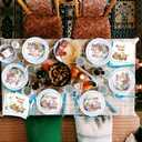 200 pcs Happy Birthday Party Supplies,Jungle Safari Theme Happy Party Decorations, Zoo Animal Dinnerware Plates, Napkins, Cups, and Cutlery (Serves 25)