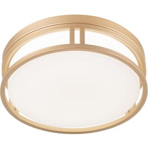 12.5 Inch LED Flush Mount Ceiling Light Fixture, 26W, Super Bright 1700 Lumens, 3 Color 3000K/4000K/5000K, Dimmable Ceiling Lamp for Bedroom Hallway Bathroom Kitchen (Gold)