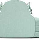Sage Green Winsor Chair Cushions with Ties, Dining Kitchen Chair Seat Pads Non Slip Removable Washable Cover 17"x16" Set of 4
