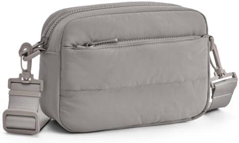 Gitus Crossbody Bags for Women Small Puffy Shoulder Handbag Travel Cross Body Purse with RFID Blocking Cards Slot