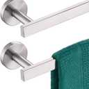 20 Inch Bathroom Towel Bar Bath Towel Rack Kitchen Towel Holder Towel Shelf Wall Mounted SUS304 Stainless Steel 2 Pack Brushed Nickel AN4001BR-L20-P2
