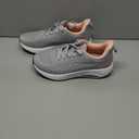 IIV Womens Walking Shoes with Arch Support Plantar Fasciitis Sneakers Women Orthotic Tennis Shoes for Workout (8.5, Greypink)